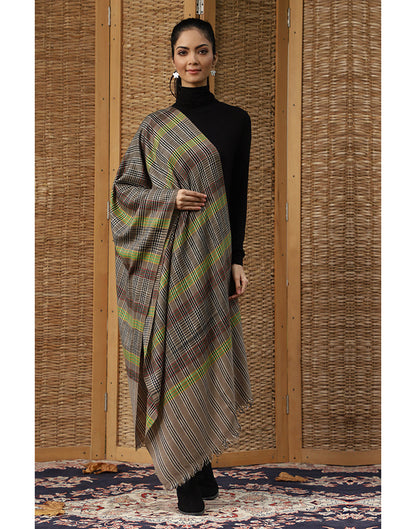 Multicolor Stripped Cashmere Stole - KashmirBox.com