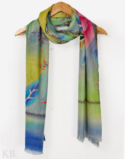 Multicolored Hand Painted Pashmina Stole - Kashmir Box