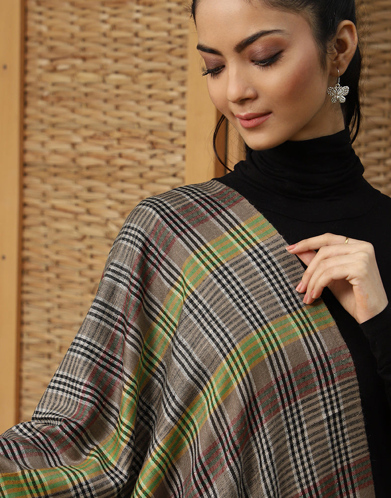 Multicolor Stripped Cashmere Stole - KashmirBox.com