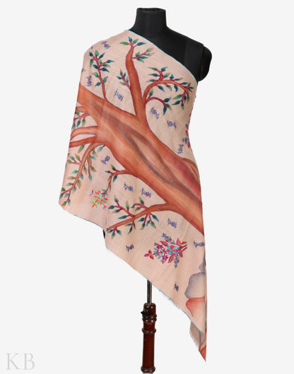 Shehjaar Hand Painted Pashmina Stole - Kashmir Box