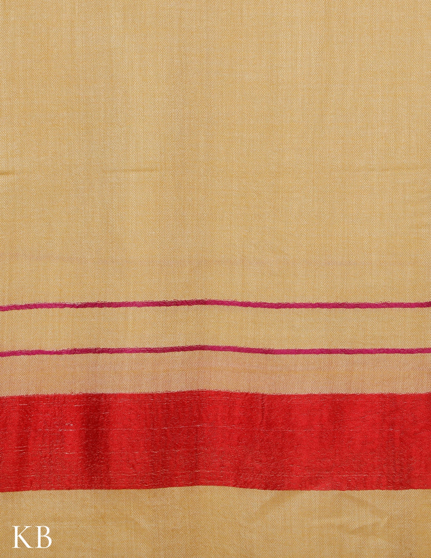 Spicy Mustard Silk Palla Stole - Kashmir Box