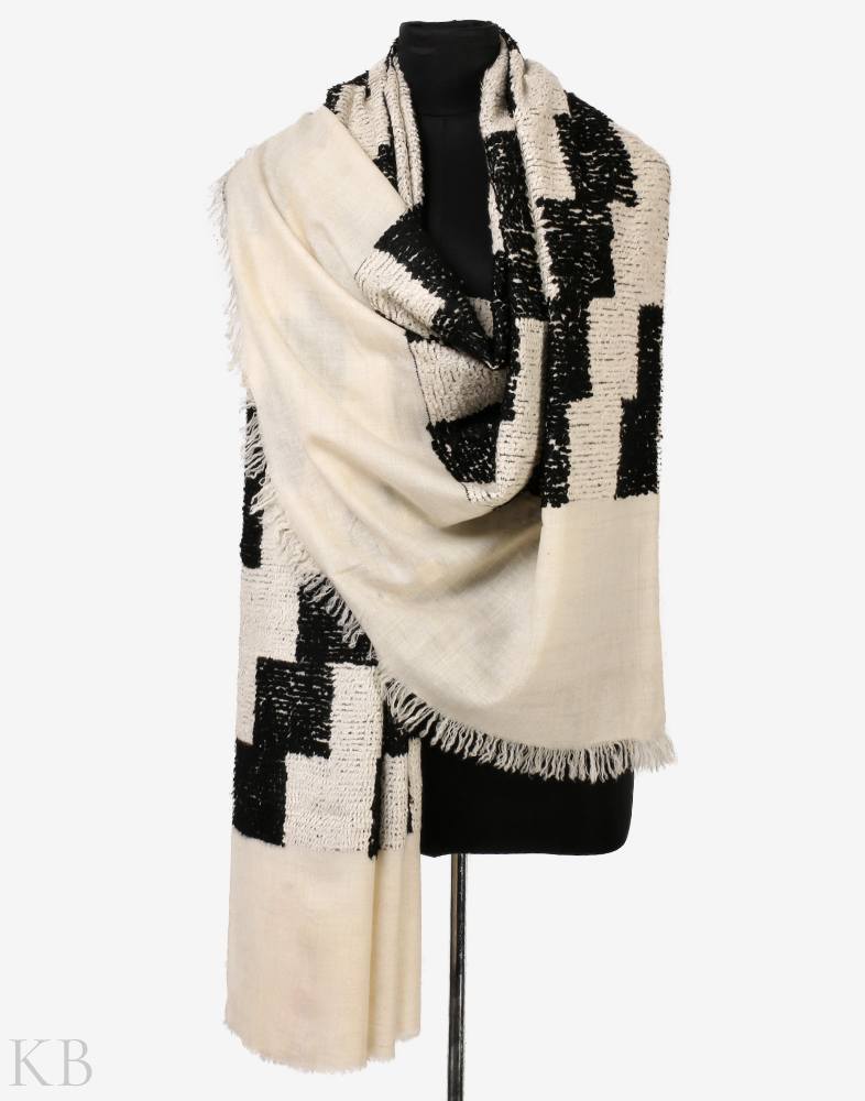 Chess Print Towel GI Pashmina Shawl - Kashmir Box