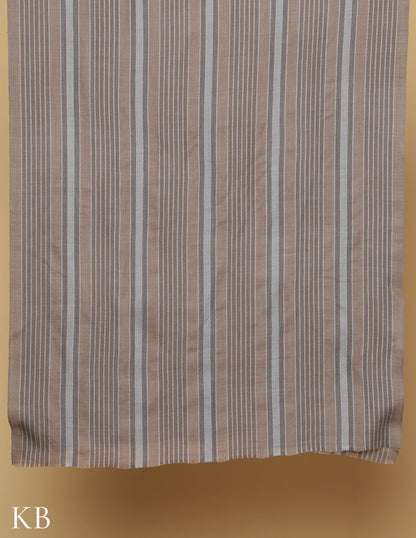 Natural Striped Stole - Kashmir Box