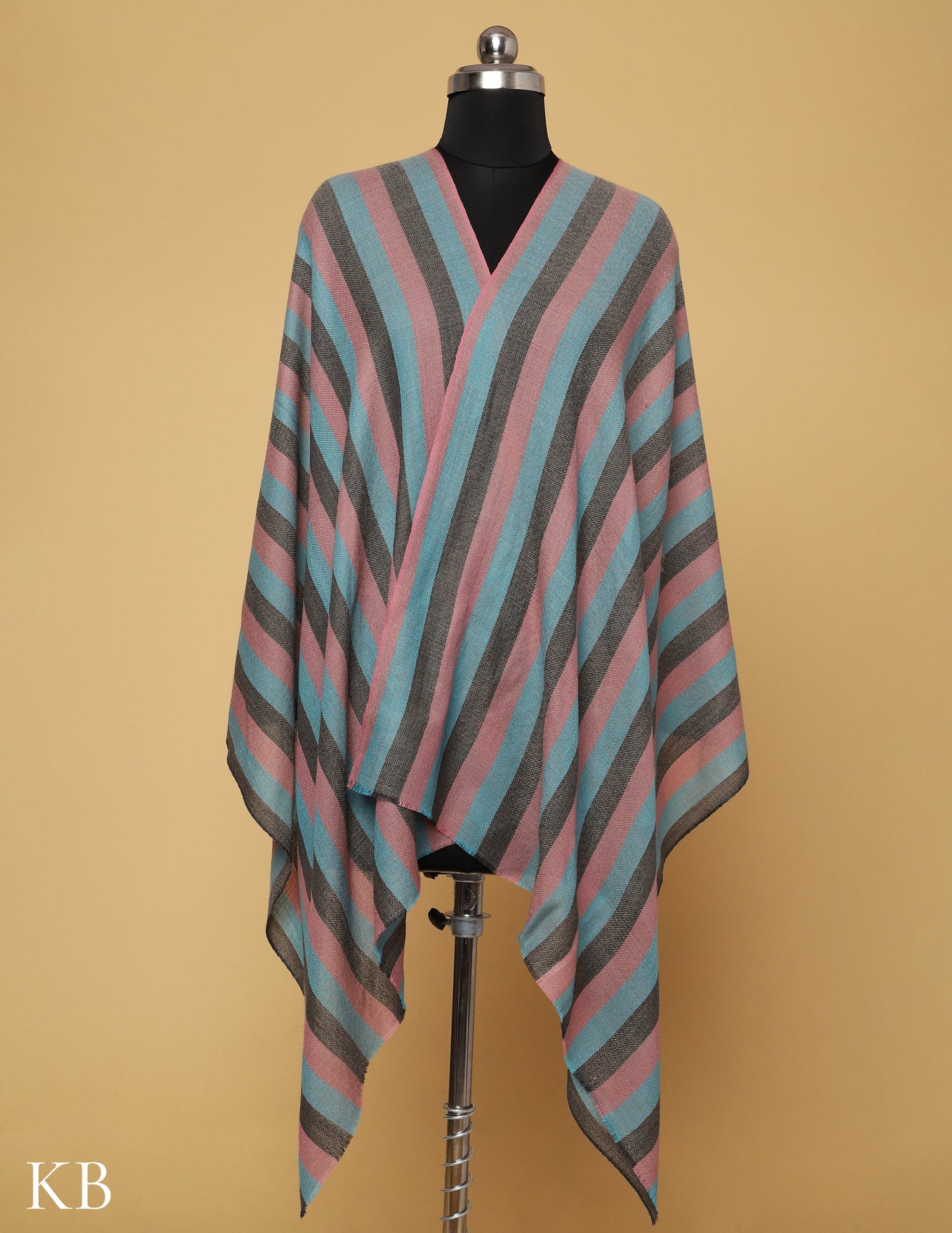 Multicolor Striped Stole - Kashmir Box