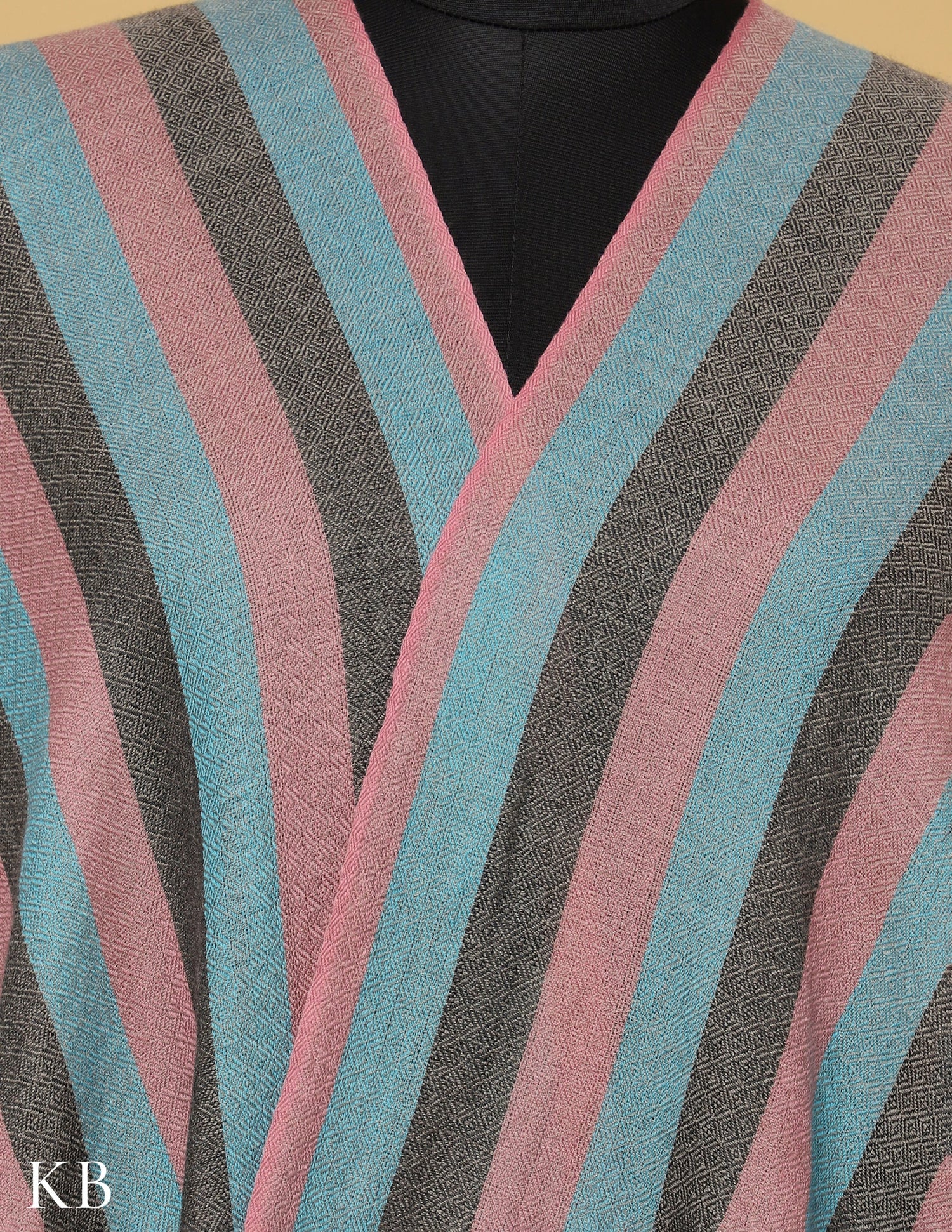 Multicolor Striped Stole - Kashmir Box