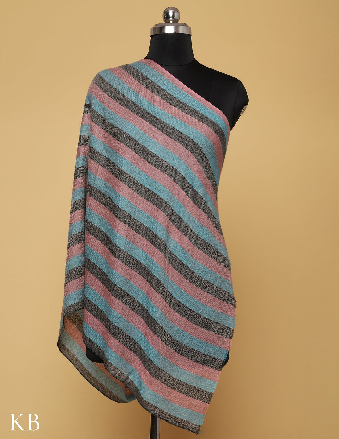 Multicolor Striped Stole - Kashmir Box