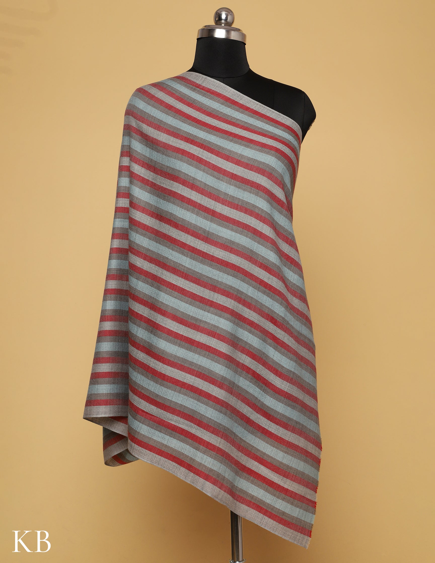 Colorful Striped Stole - Kashmir Box