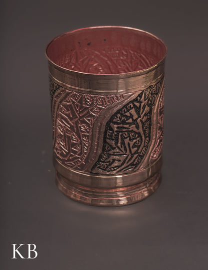 Kashmiri Copperware Drinking Glass | Artisan-Made | Handcrafted Heritage