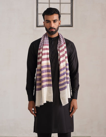 GI Striped Pashmina Muffler – Multicolour