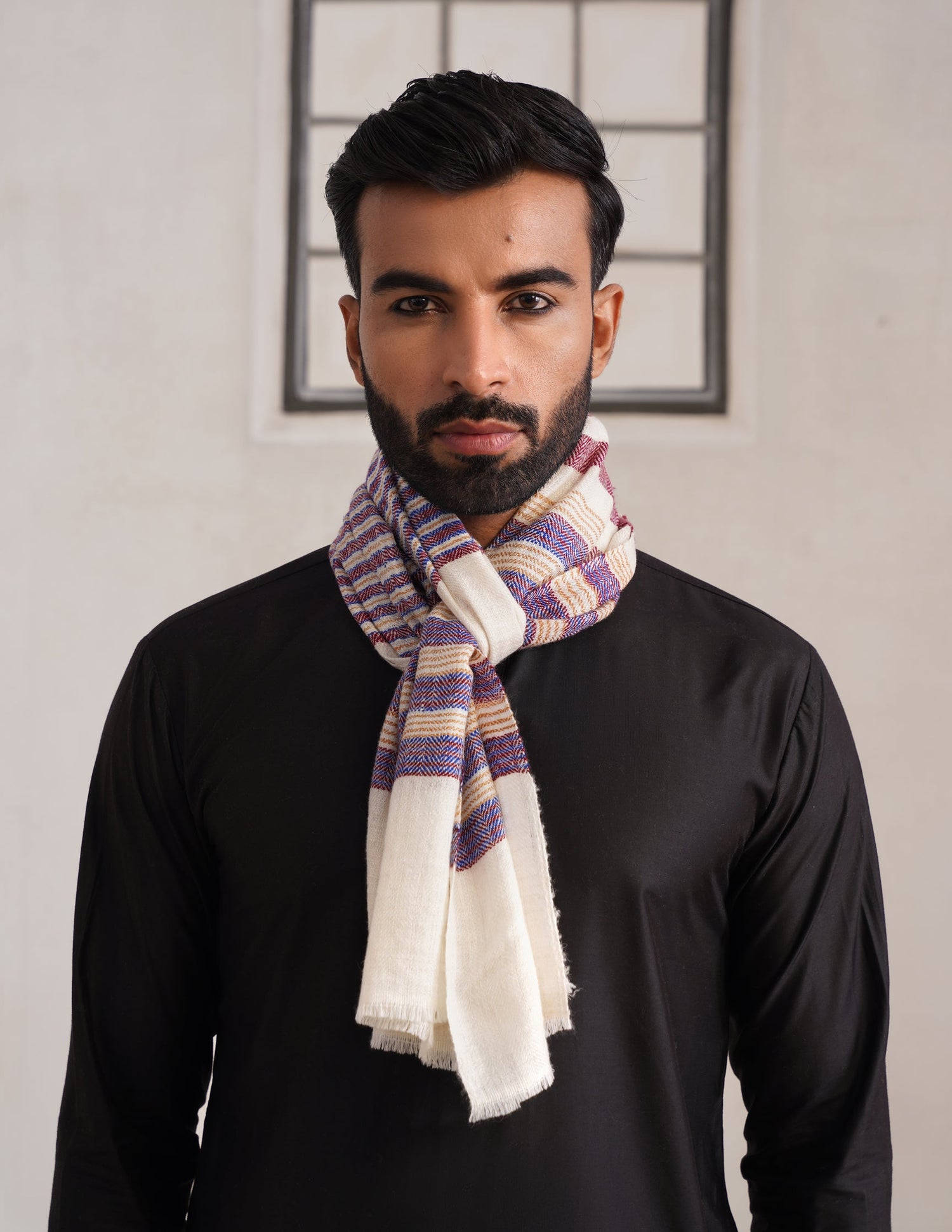 GI Striped Pashmina Muffler – Multicolour