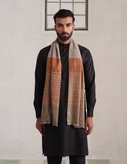 GI Striped Pashmina Muffler – Multicolour
