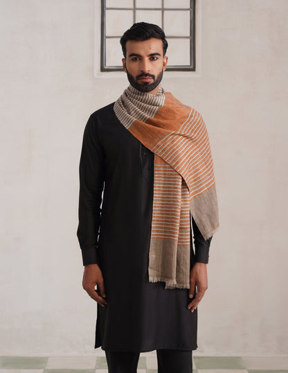 GI Striped Pashmina Muffler – Multicolour