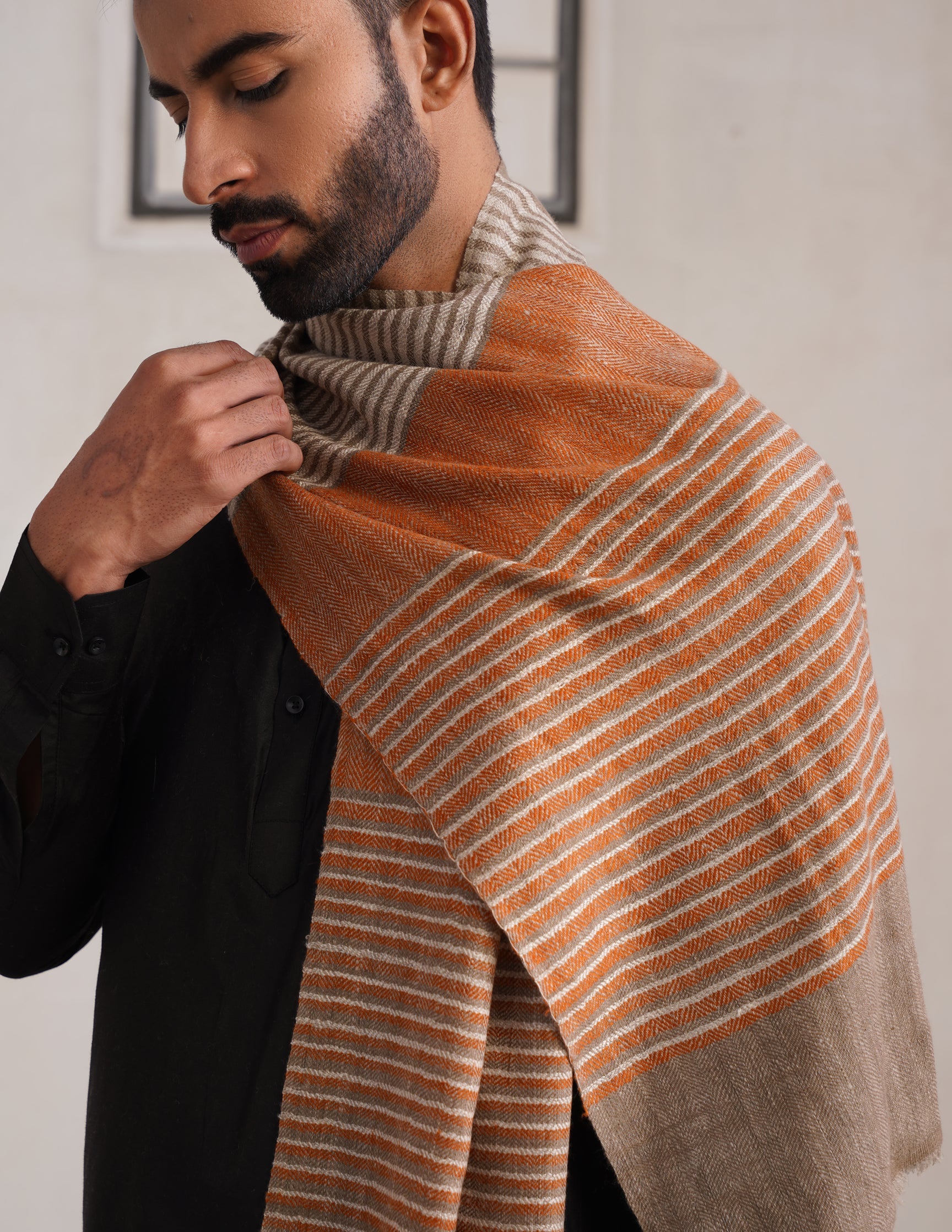 GI Striped Pashmina Muffler – Multicolour