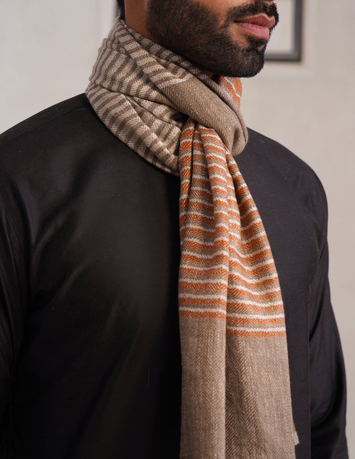 GI Striped Pashmina Muffler – Multicolour