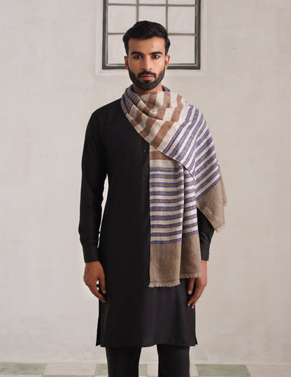 GI Striped Pashmina Muffler – Multicolour