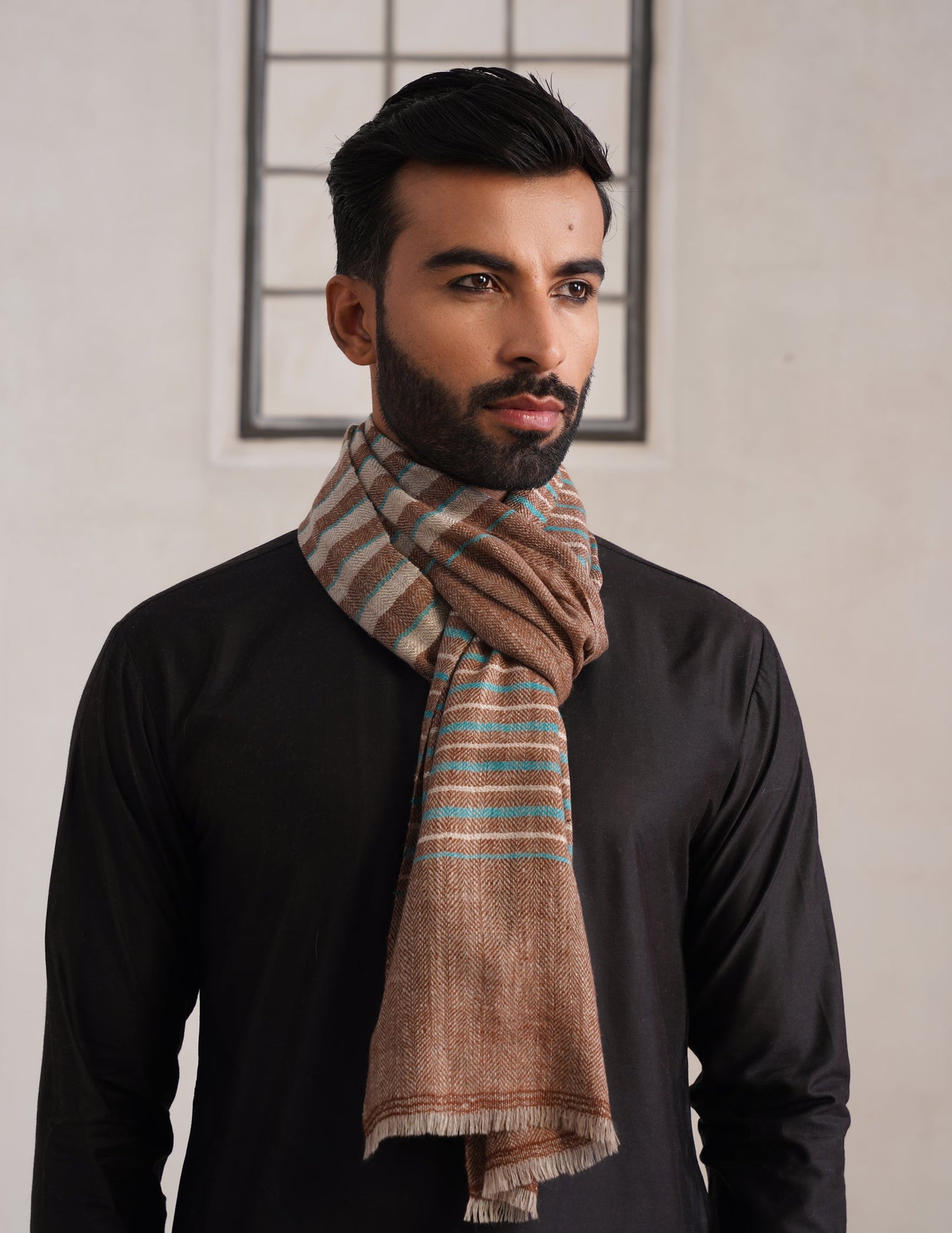 GI Striped Pashmina Muffler – Multicolour