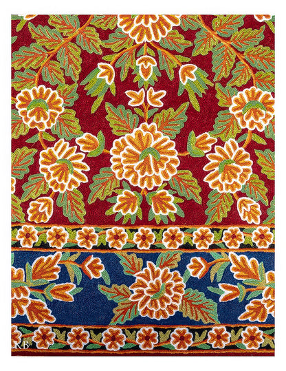 Diwan-e-Khas Fresh Bloom Kashmiri Rug