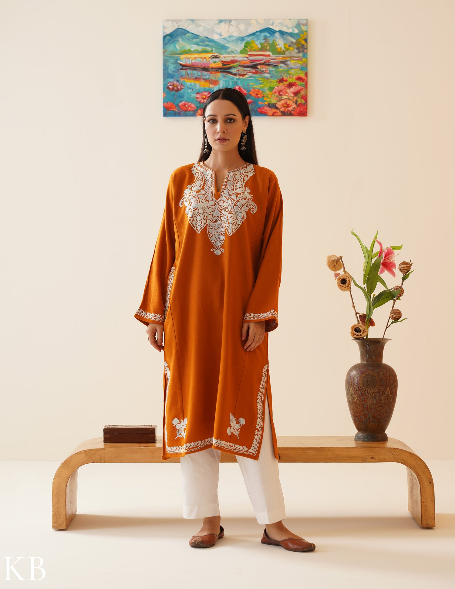 Rang-e-Khizan Marigold Paisley Aari Phiran