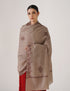 Kashmiri Handwoven Pashmina Sozni Shawl Bootidar – Natural | Brown Heritage - Kashmir Box