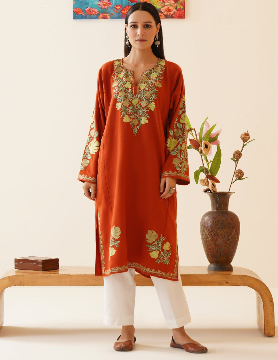 Rang-e-Khizan Autumnal Chinar Aari Phiran - Kashmir Box