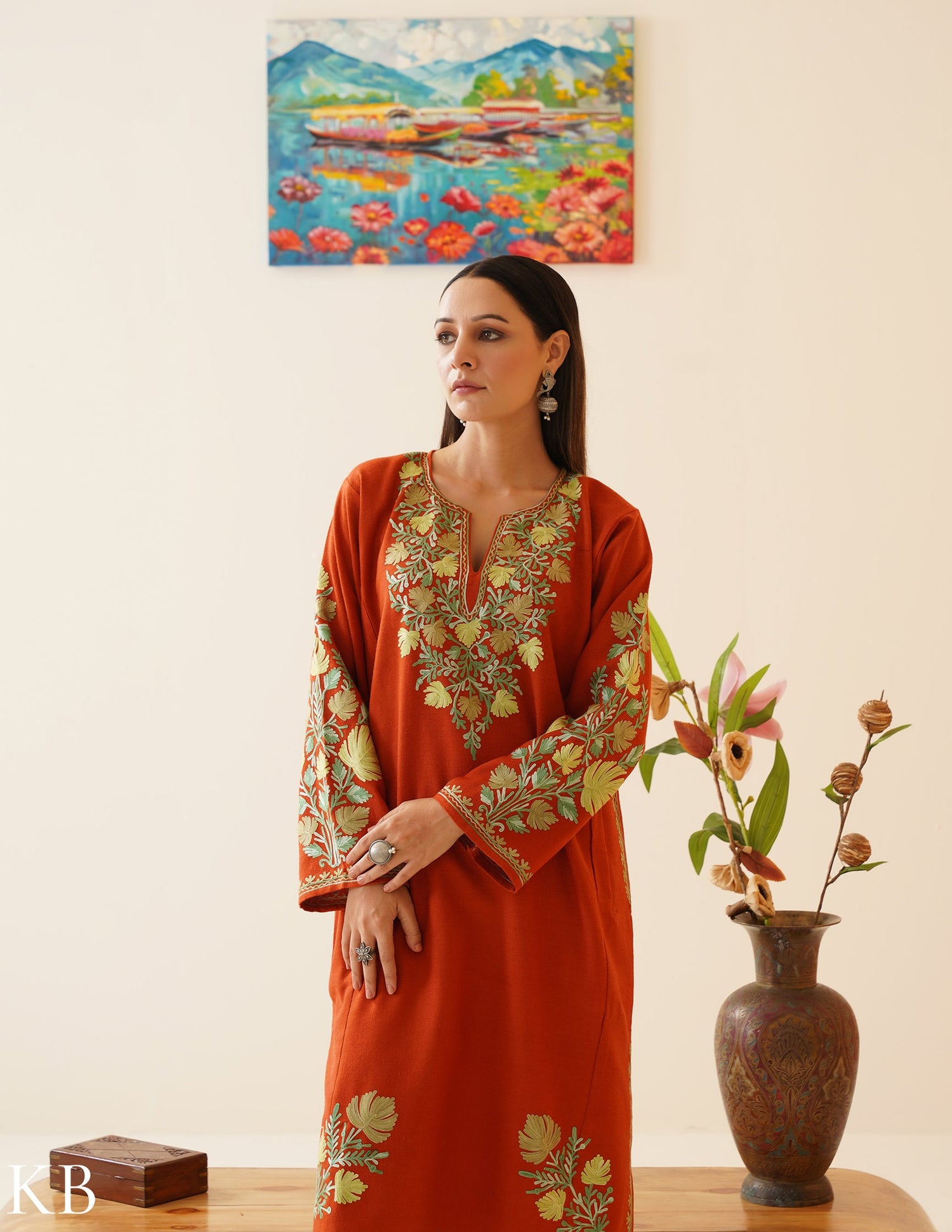 Rang-e-Khizan Autumnal Chinar Aari Phiran - Kashmir Box