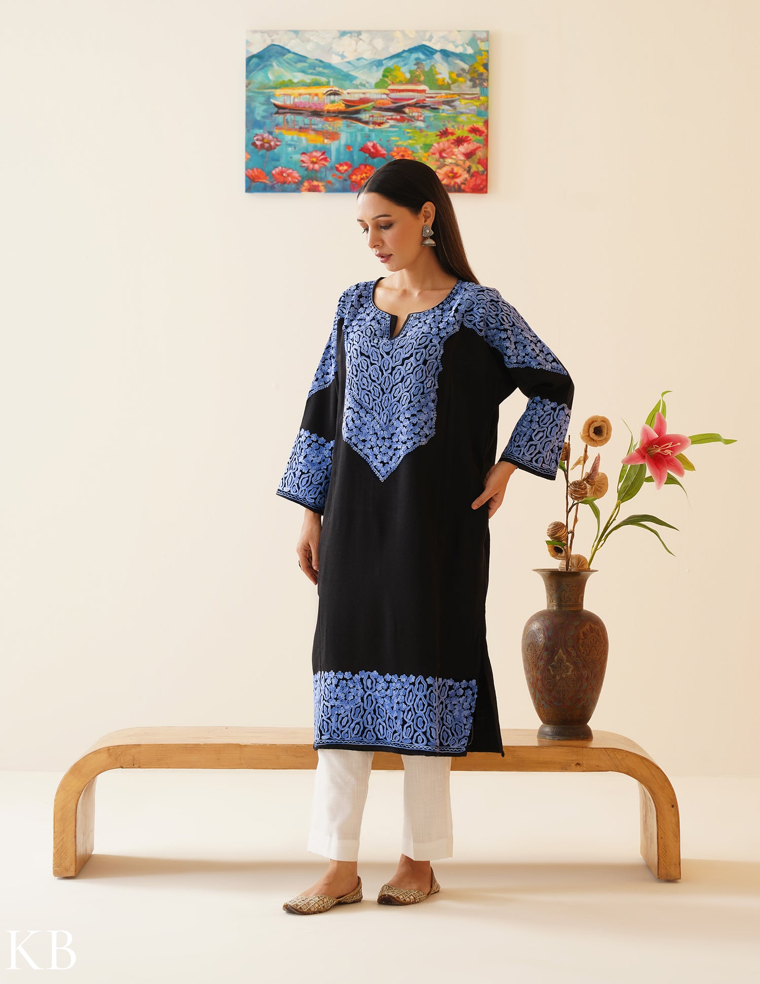 Rang-e-Khizan Black Blossom Aari Phiran