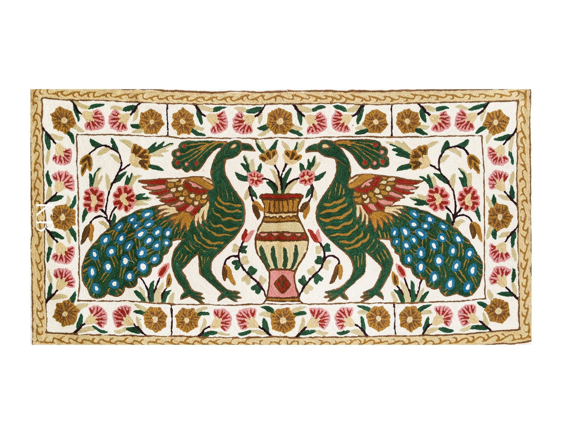 Diwan-e-Khas Mayura Stitched Kashmiri Wall Textile