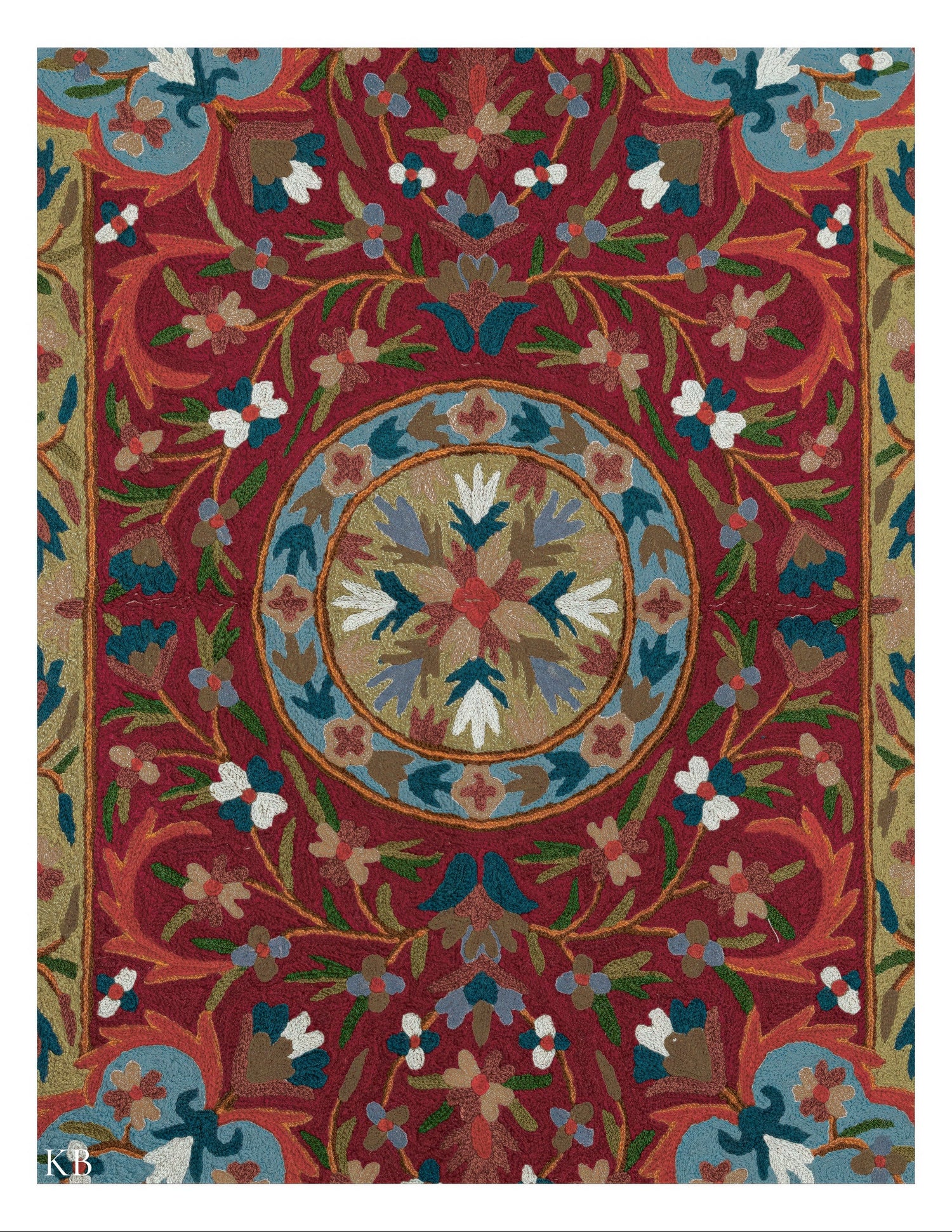 Diwan-e-Khas Classic Edge Kashmiri Rug