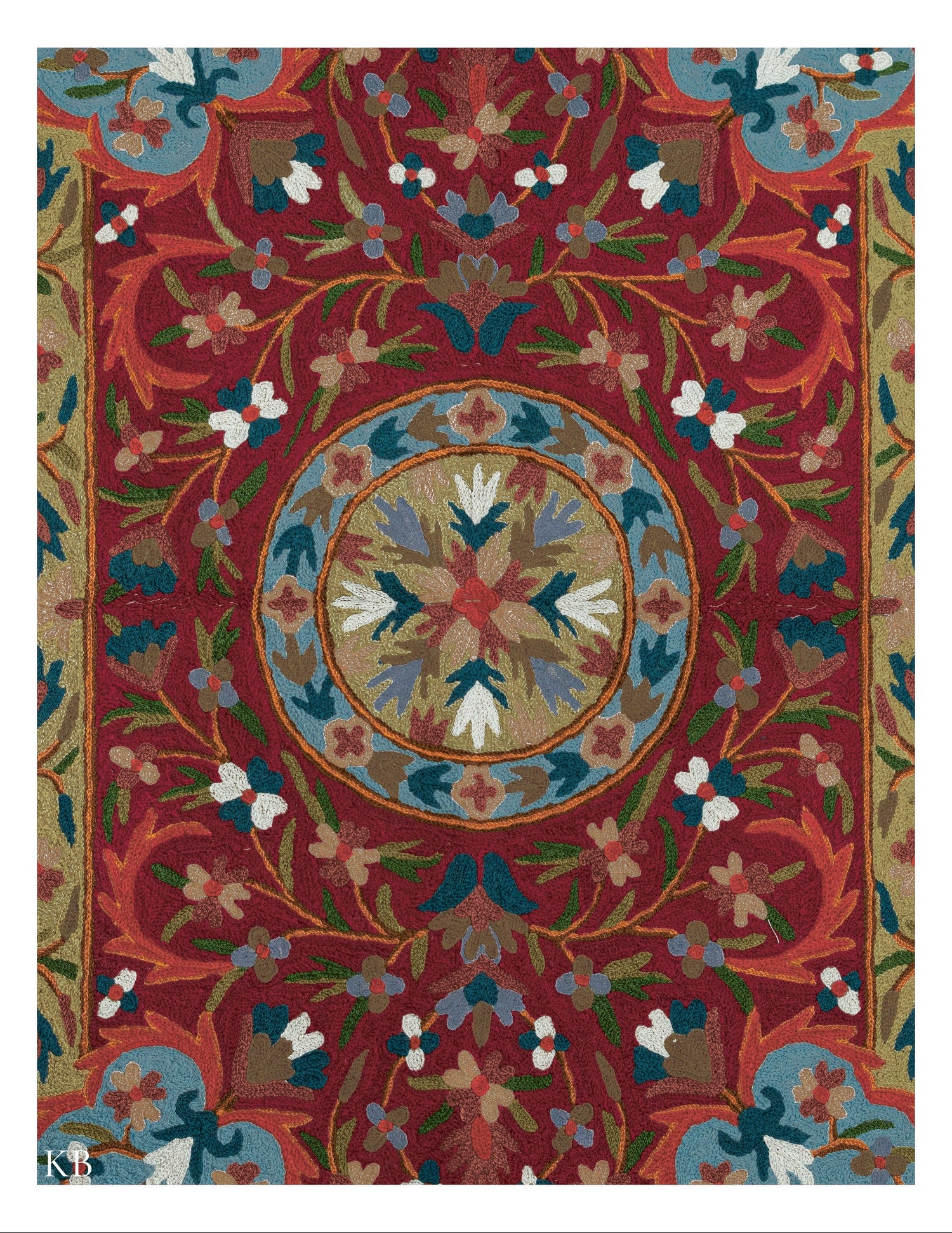 Diwan-e-Khas Classic Edge Kashmiri Rug