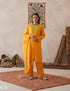 meHER Sun Yellow Kashmiri Aari Woollen Co-ord Set - Kashmir Box