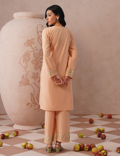 Light Peach Poplin Coordset – Everyday Ethnic Wear | Work &amp; Casual - Kashmir Box