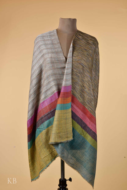 Multicolored Reversible Pashmina Stole - Kashmir Box