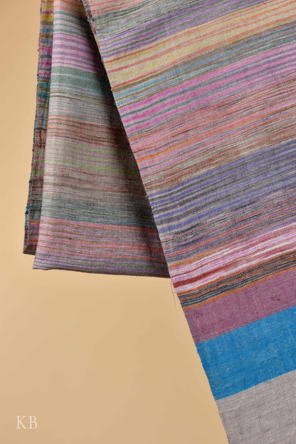 Multicolored Striped Pashmina Shawl - Kashmir Box