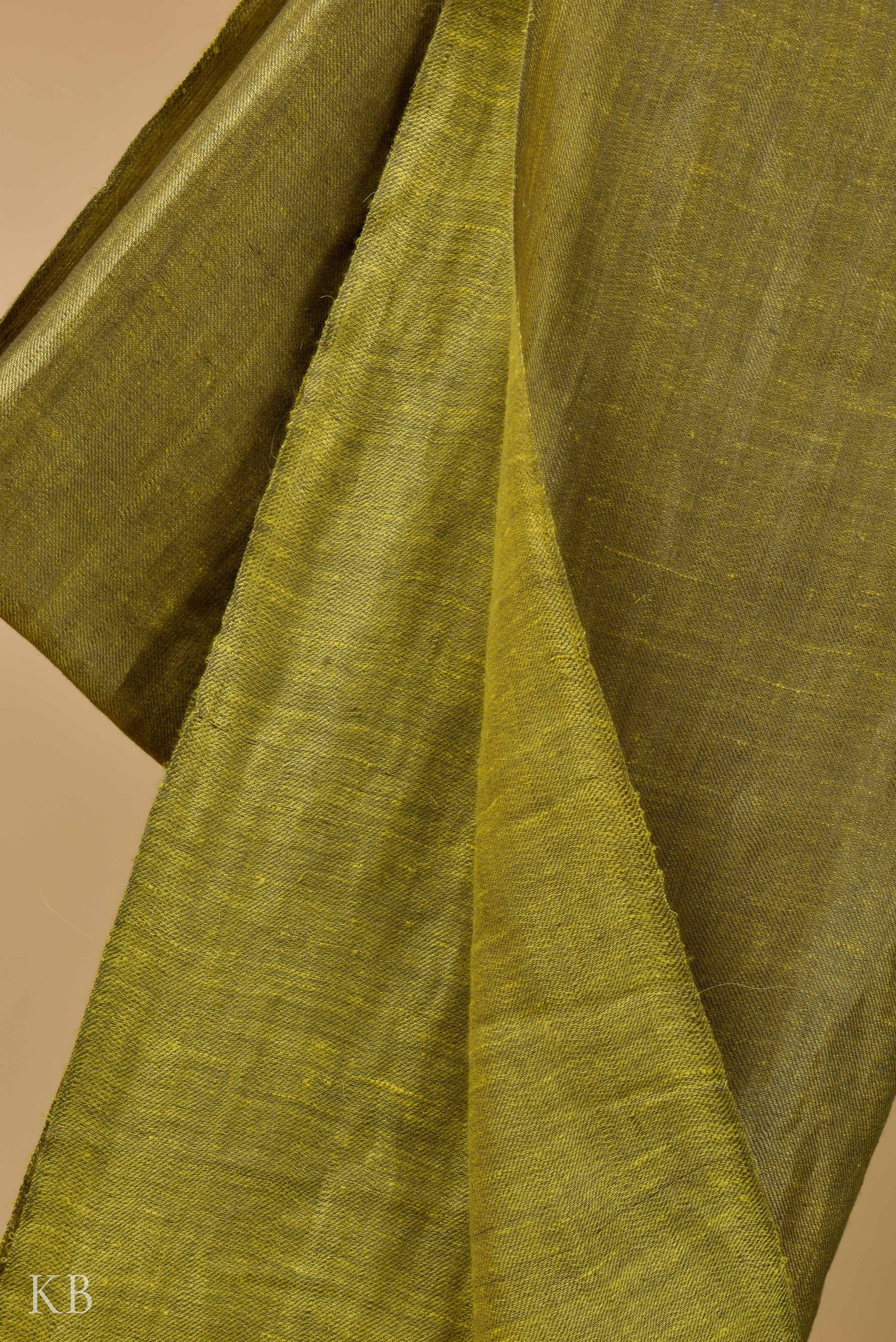 Olive Pear Green Reversible Pashmina Shawl - Kashmir Box