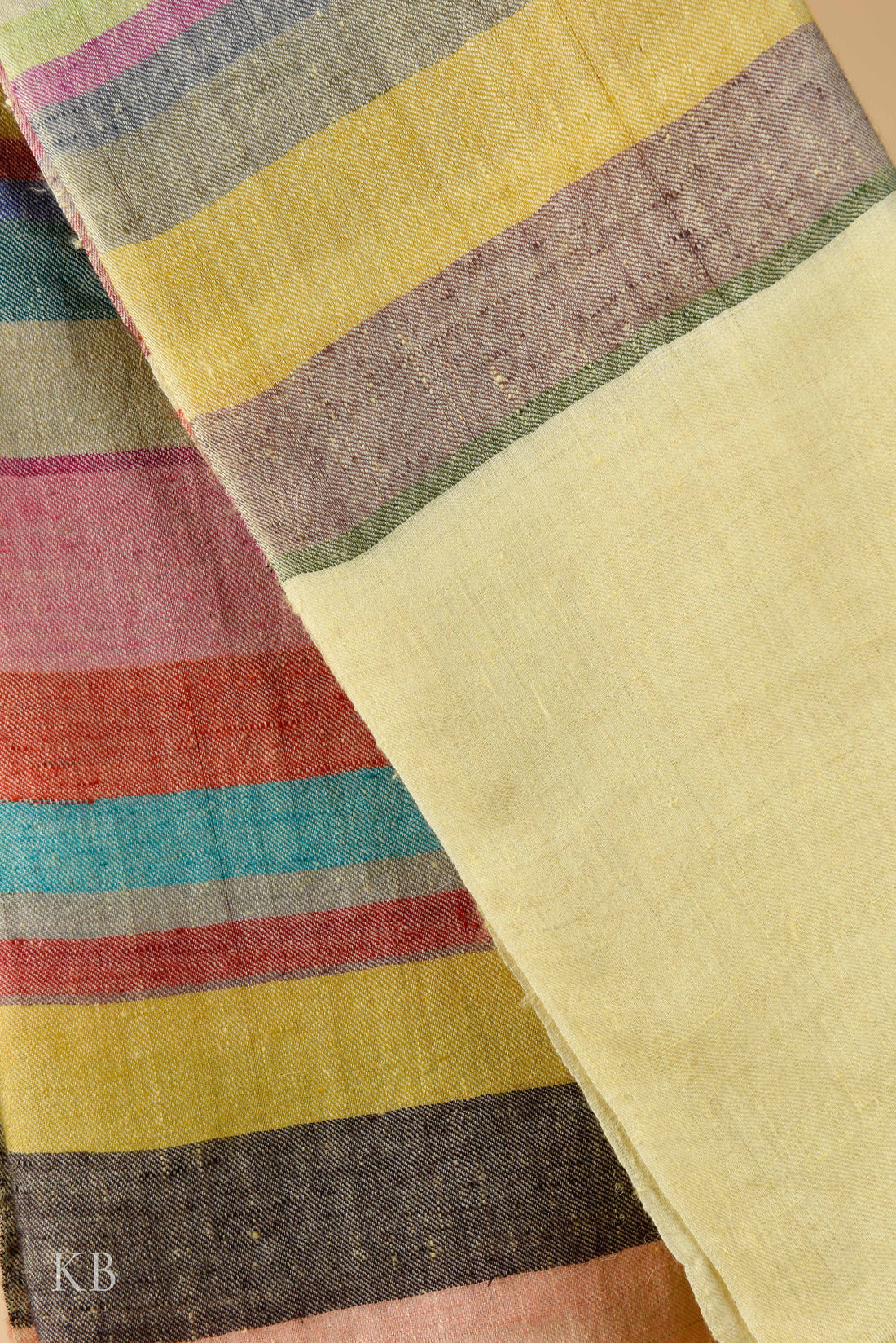 Multicolored Modern Design Striped Pashmina Stole - Kashmir Box