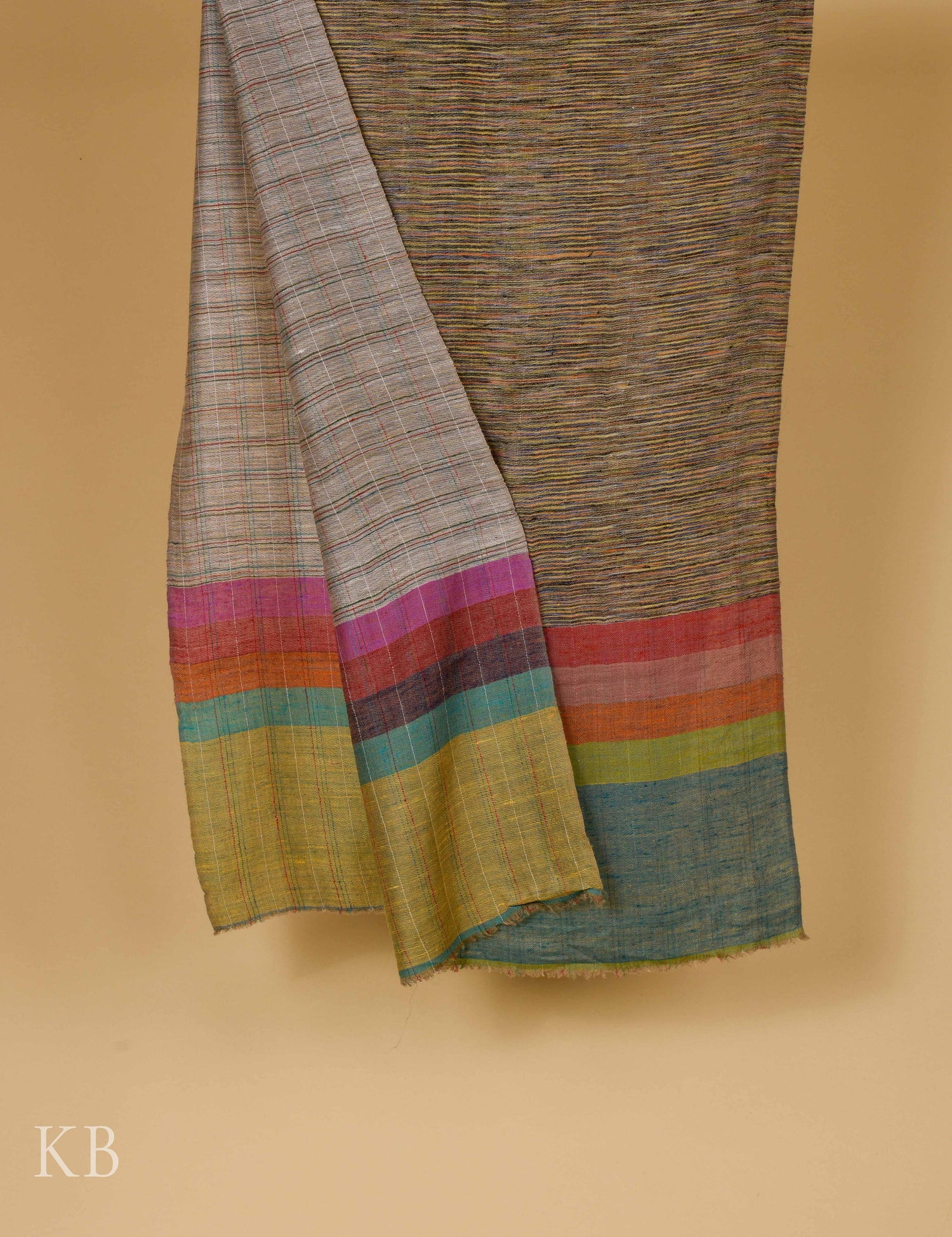 Multicolored Reversible Pashmina Stole - Kashmir Box