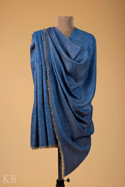 Blue Pink Reversible Pashmina Shawl - Kashmir Box