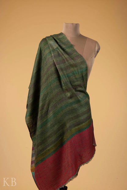 Modern Design Reversible Multicolored Pashmina Stole - Kashmir Box