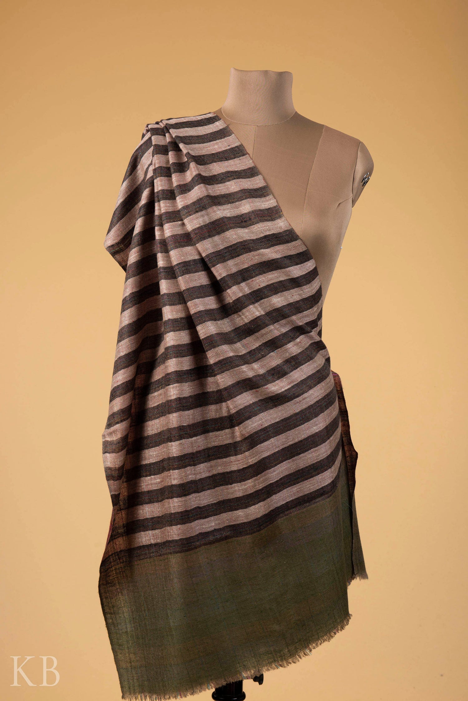 Modern Design Reversible Multicolored Pashmina Stole - Kashmir Box