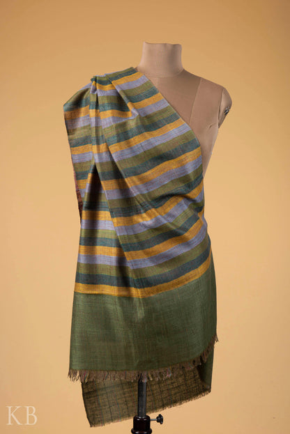 Modern Design Reversible Multicolored Pashmina Stole - Kashmir Box