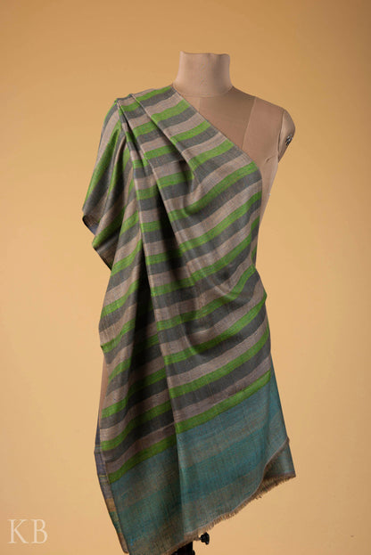 Modern Design Reversible Multicolored Pashmina Stole - Kashmir Box