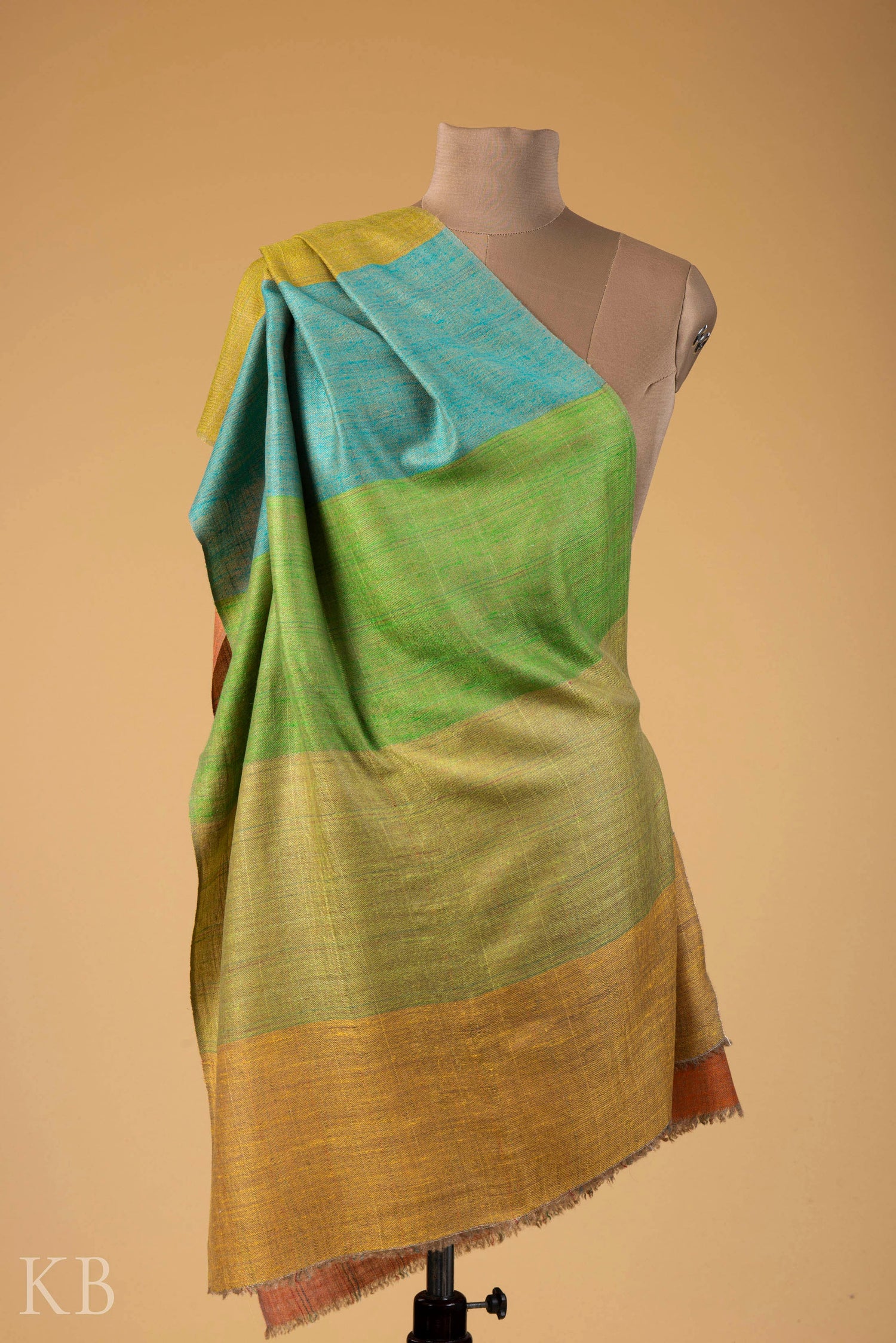 Modern Design Reversible Multicolored Pashmina Stole - Kashmir Box