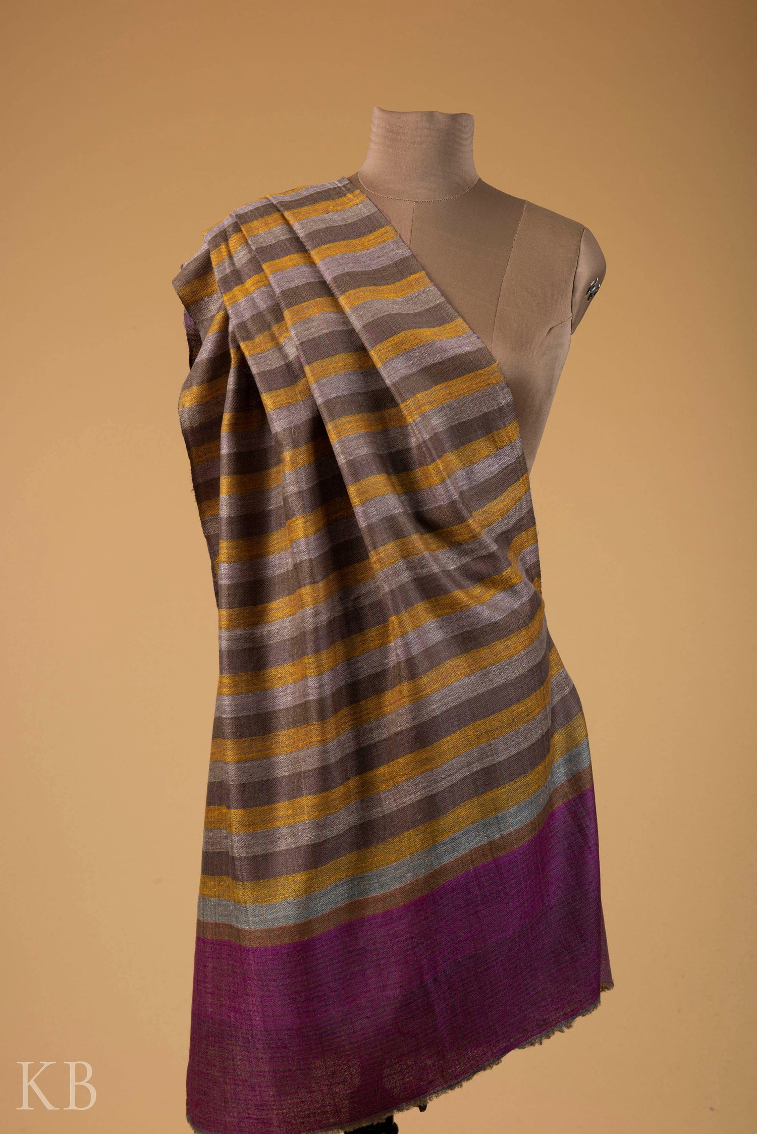 Modern Design Reversible Multicolored Pashmina Stole - Kashmir Box