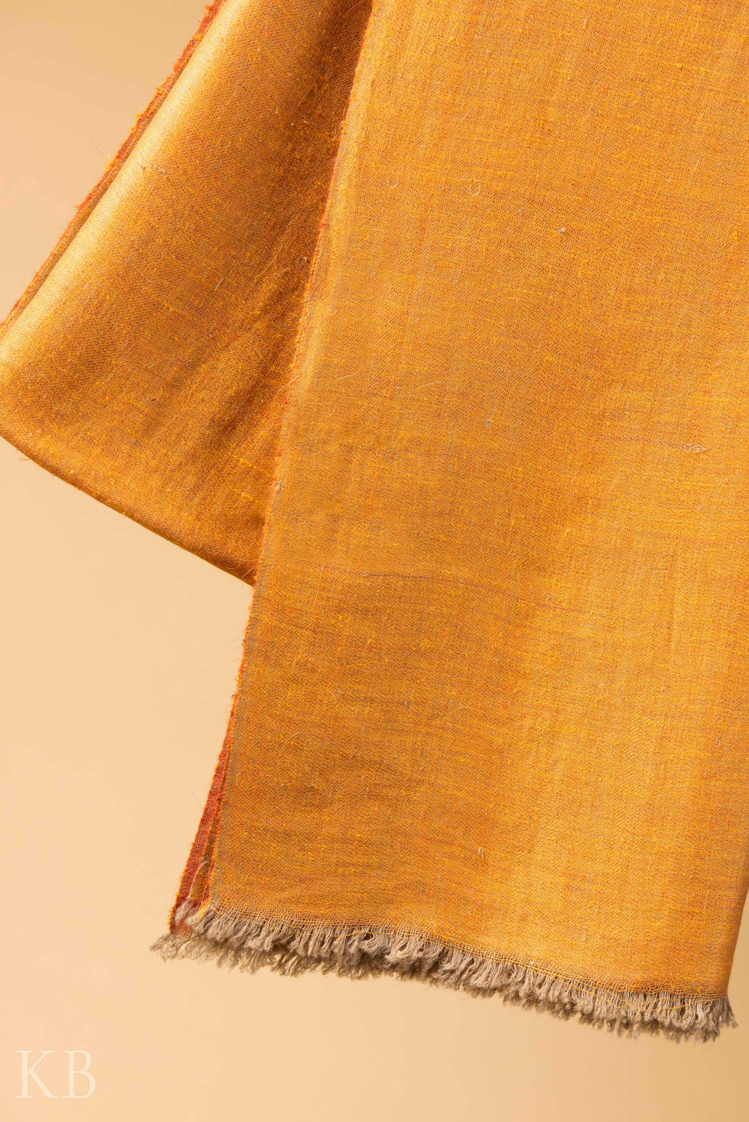 Orange Butterscotch Reversible Pashmina Shawl - Kashmir Box