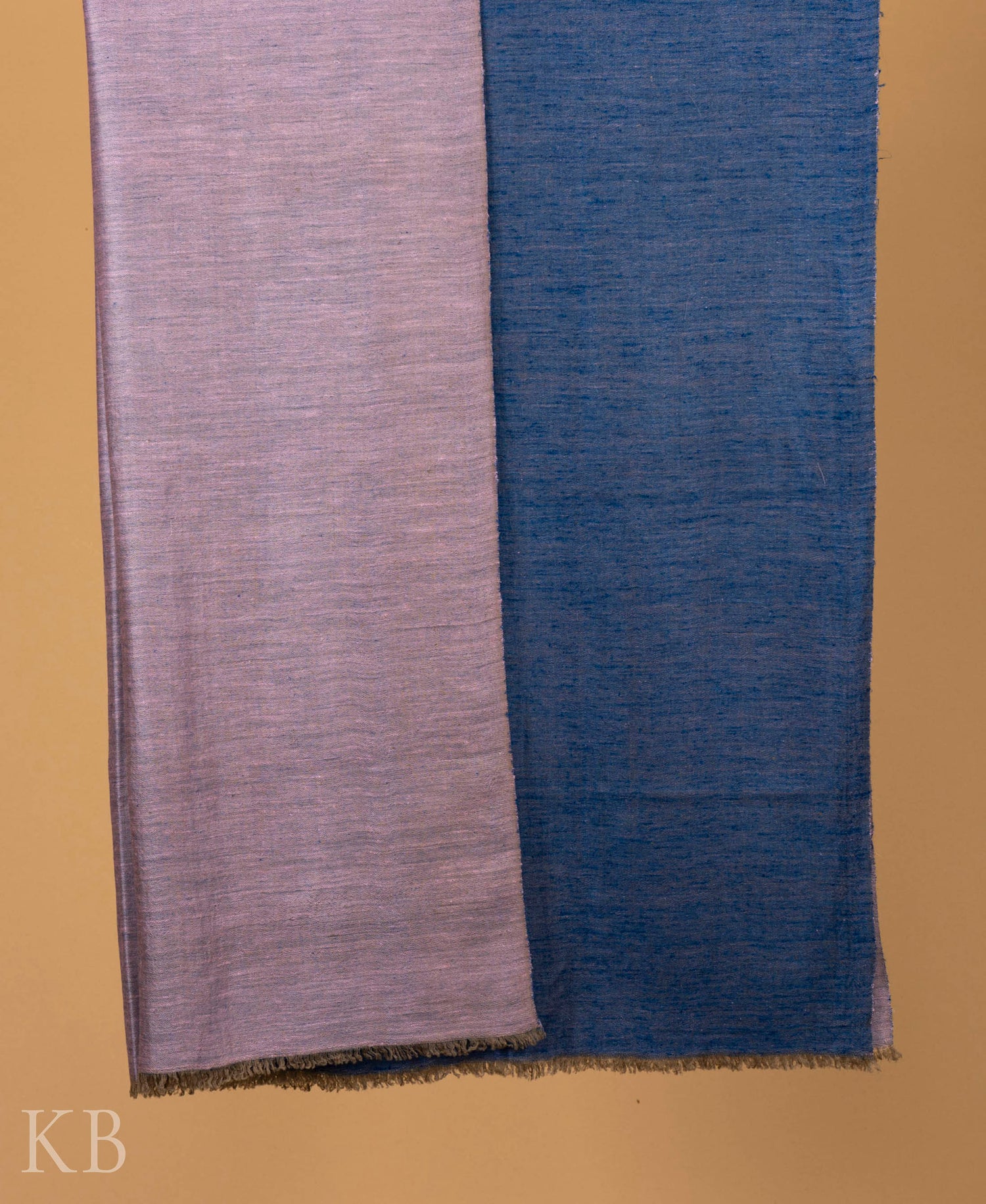 Blue Pink Reversible Pashmina Shawl - Kashmir Box