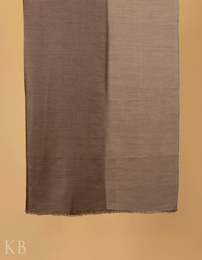 Natural Brown Reversible Pashmina Shawl - Kashmir Box