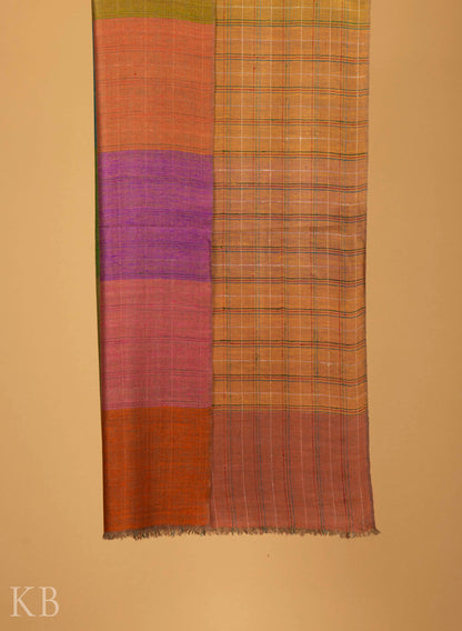 Modern Design Reversible Multicolored Pashmina Stole - Kashmir Box