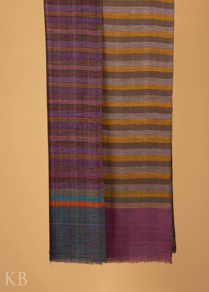 Modern Design Reversible Multicolored Pashmina Stole - Kashmir Box