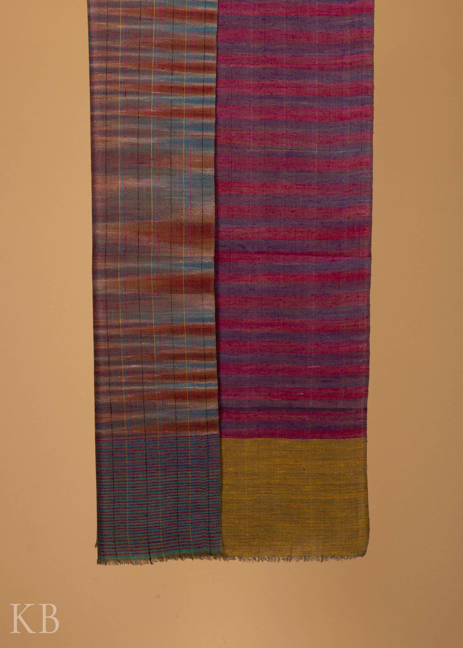 Modern Design Reversible Multicolored Pashmina Stole - Kashmir Box