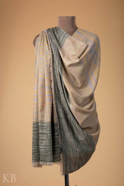 Multicolored Ikkat Designed Pashmina Shawl - Kashmir Box